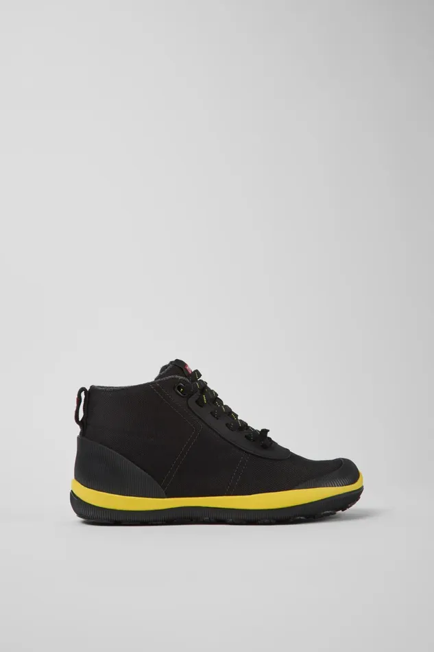 Women Peu Pista GORETEX Black Textile Ankle Boots Camper Ankle Boots