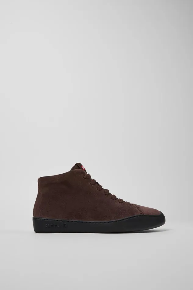Women Peu Touring Brown Nubuck Ankle Boots Camper Ankle Boots