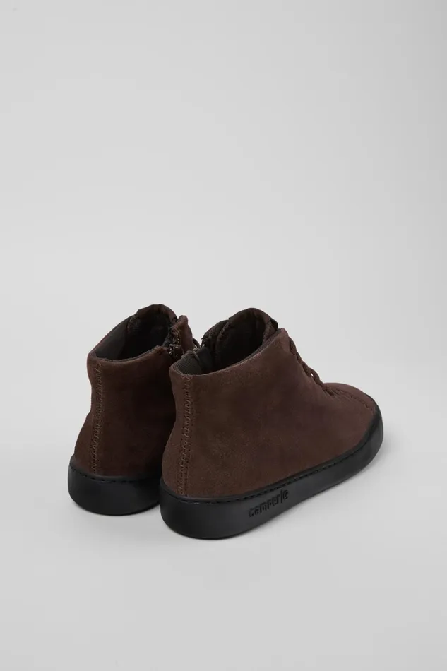 Women Peu Touring Brown Nubuck Ankle Boots Camper Ankle Boots