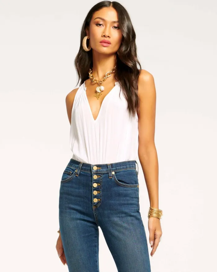 Women Piper VNeck Tank Top Sandstone Ramy Brook Tops Women Piper VNeck Tank Top Sandstone Ramy Brook Tops