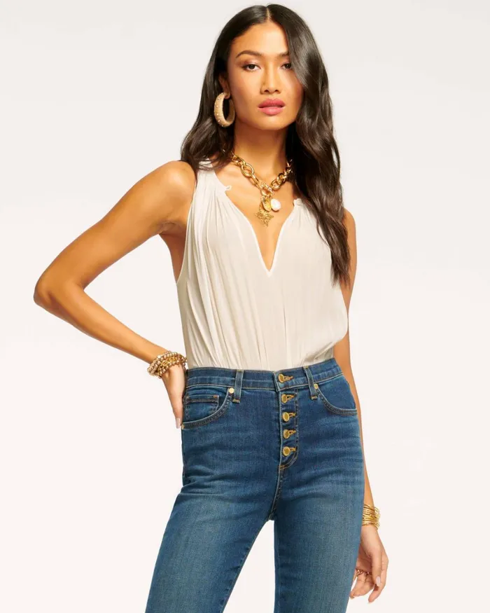 Women Piper VNeck Tank Top Sandstone Ramy Brook Tops Women Piper VNeck Tank Top Sandstone Ramy Brook Tops