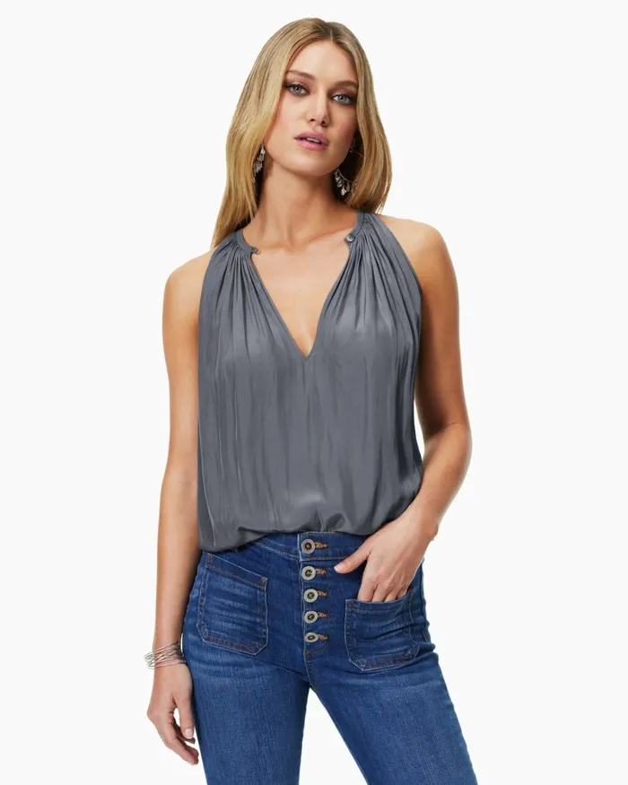 Women Piper VNeck Tank Top Sandstone Ramy Brook Tops Women Piper VNeck Tank Top Sandstone Ramy Brook Tops