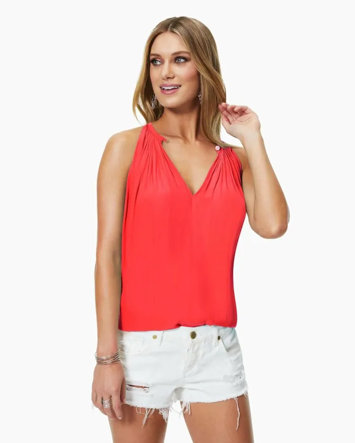 Women Piper VNeck Tank Top Sandstone Ramy Brook Tops Women Piper VNeck Tank Top Sandstone Ramy Brook Tops