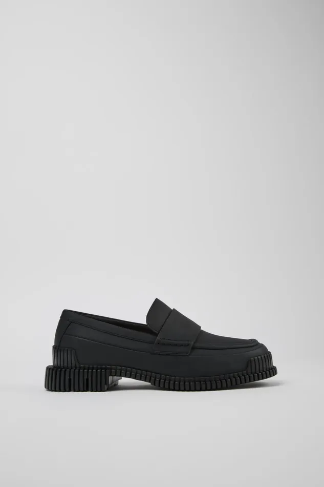 Women Pix Black Leather Moccasin Ballerina Camper Formal Shoes Women Pix Black Leather Moccasin Ballerina Camper Formal Shoes