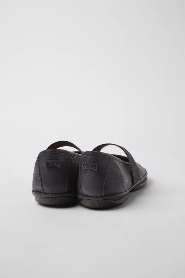 Women Right Purple Leather Mary Jane Camper Ballerinas Women Right Purple Leather Mary Jane Camper Ballerinas