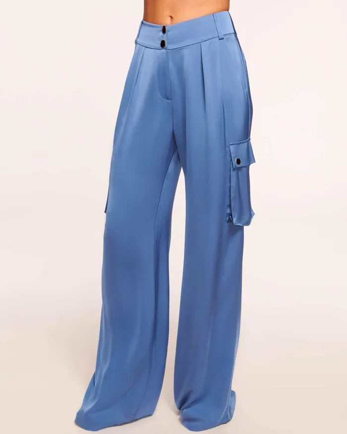 Women Rumer Wide Leg Cargo Pant Black Ramy Brook Pants Women Rumer Wide Leg Cargo Pant Black Ramy Brook Pants