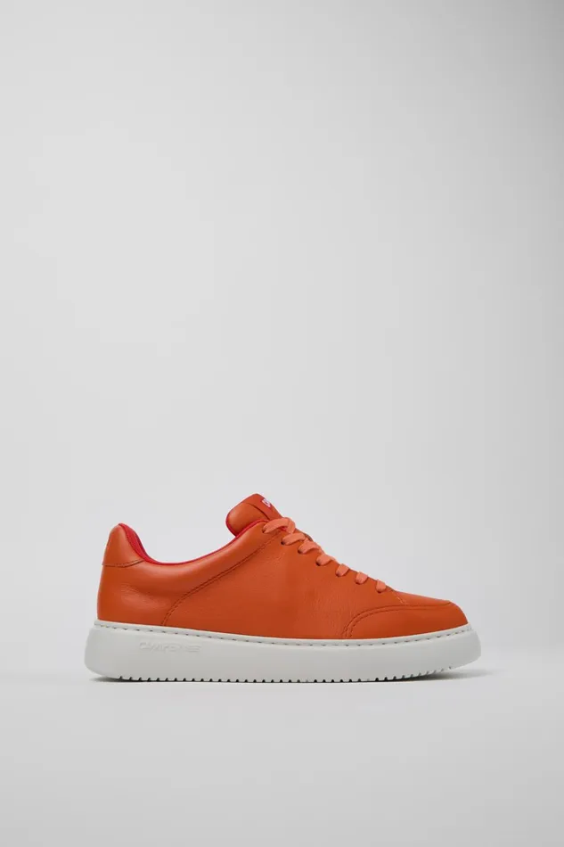 Women Runner K21 Orange Leather Sneakers Camper Sneakers Women Runner K21 Orange Leather Sneakers Camper Sneakers