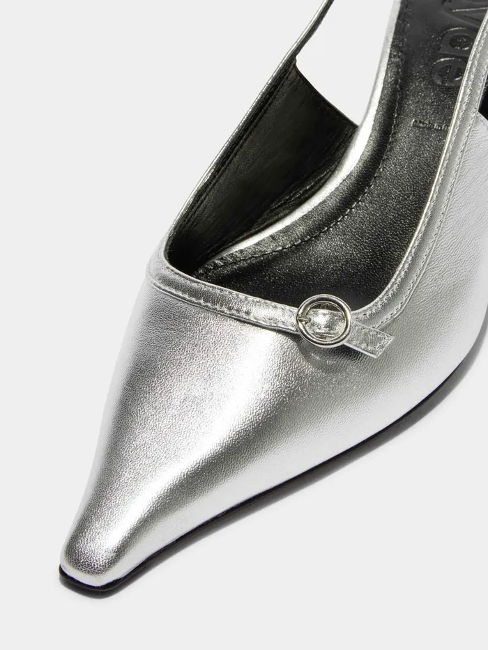 Women Saba Leather Slingback Pumps Aeyde Pumps