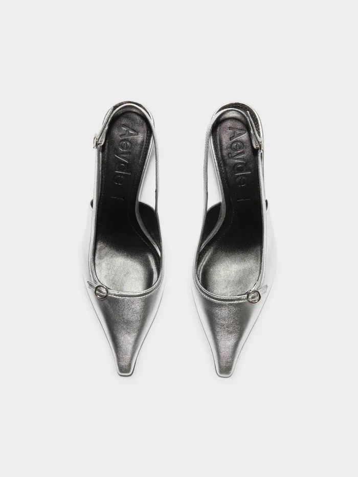 Women Saba Leather Slingback Pumps Aeyde Pumps