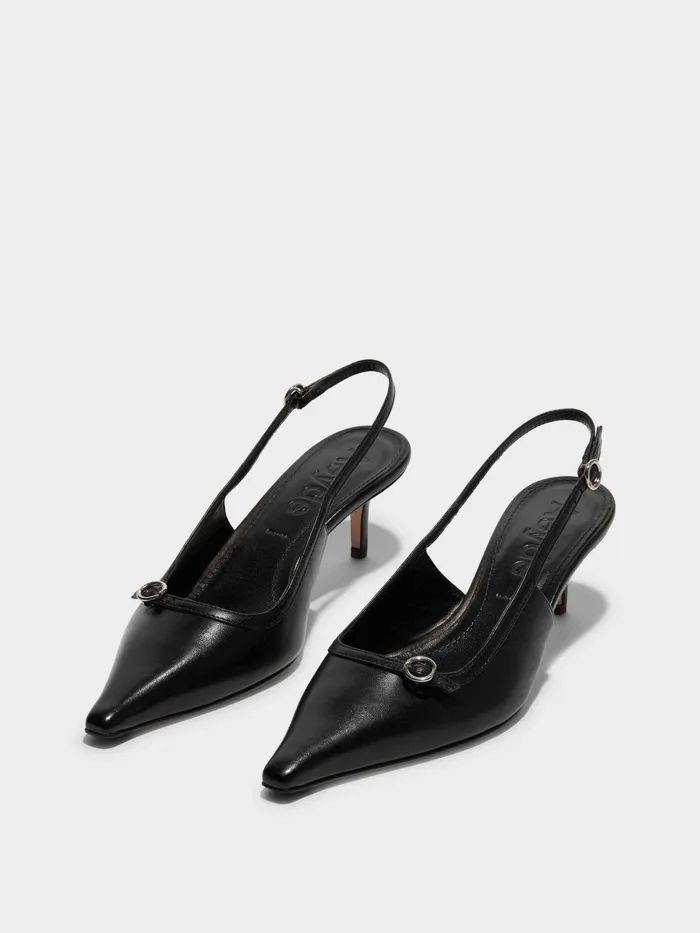 Women Saba Leather Slingback Pumps Aeyde Slingbacks