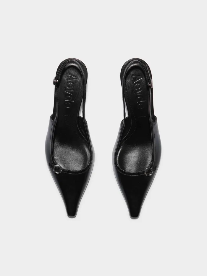 Women Saba Leather Slingback Pumps Aeyde Slingbacks