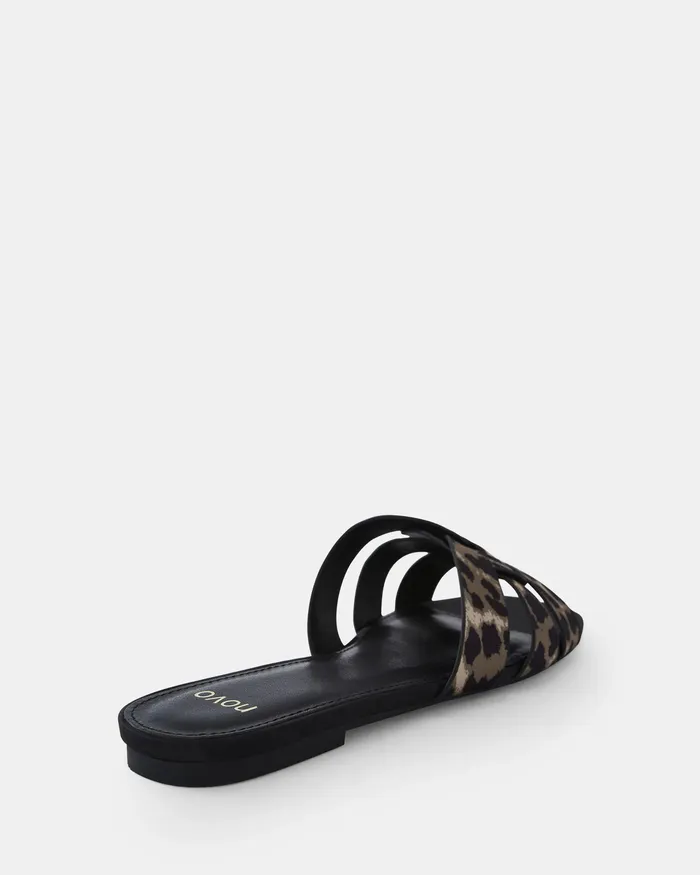 Women SAFRON Leopard Slides NOVO Shoes
