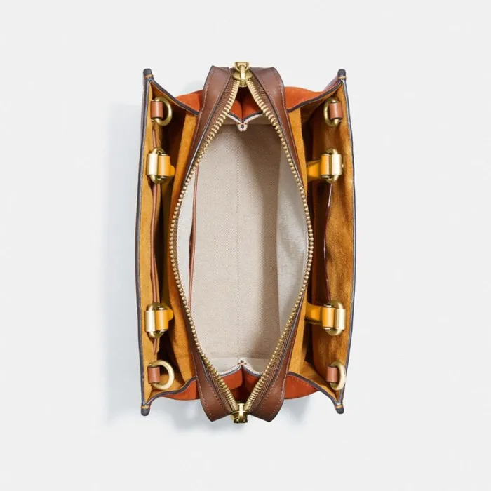 Women Satchels and Top Handles Coach Rogue 25 In Signature Textile Jacquard Brasscocoa Burnished Amb