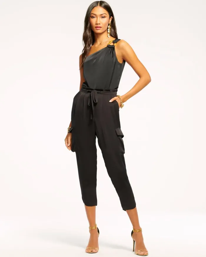Women Satin Pocket Allyn Pant Navy Ramy Brook Pants Women Satin Pocket Allyn Pant Navy Ramy Brook Pants