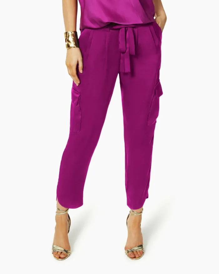 Women Satin Pocket Allyn Pant Navy Ramy Brook Pants Women Satin Pocket Allyn Pant Navy Ramy Brook Pants