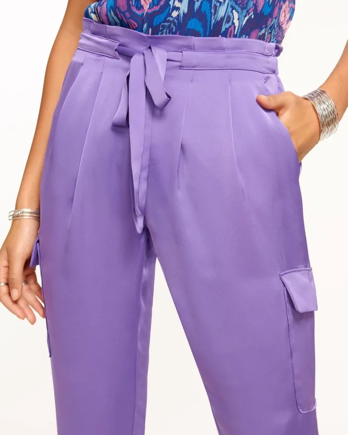 Women Satin Pocket Allyn Pant Navy Ramy Brook Pants Women Satin Pocket Allyn Pant Navy Ramy Brook Pants