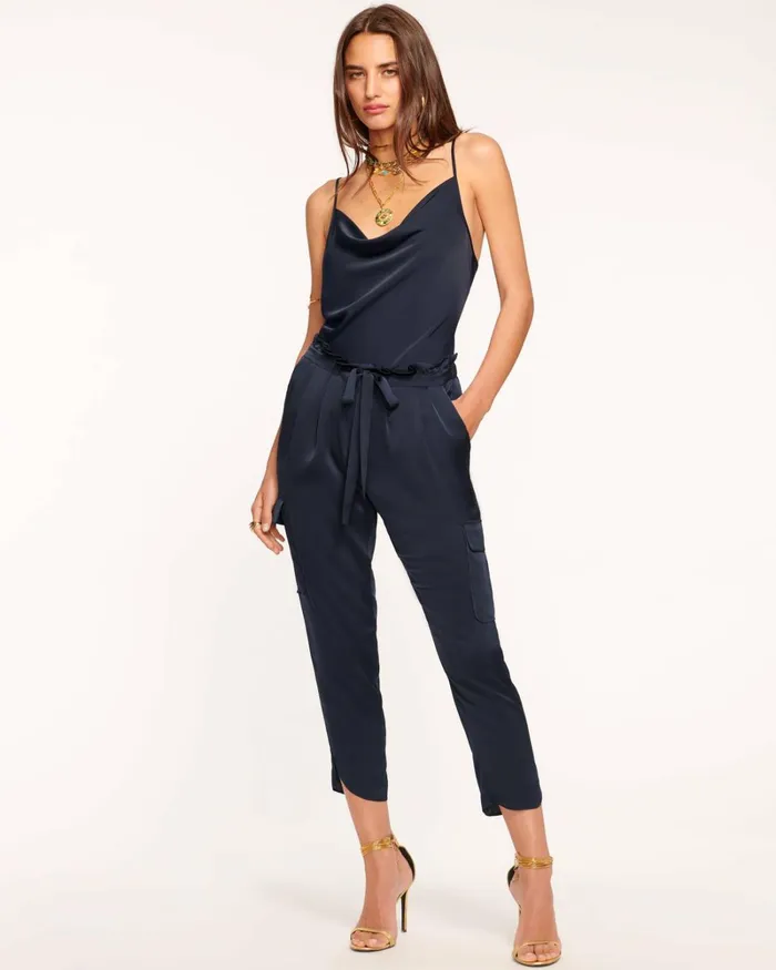 Women Satin Pocket Allyn Pant Navy Ramy Brook Pants Women Satin Pocket Allyn Pant Navy Ramy Brook Pants