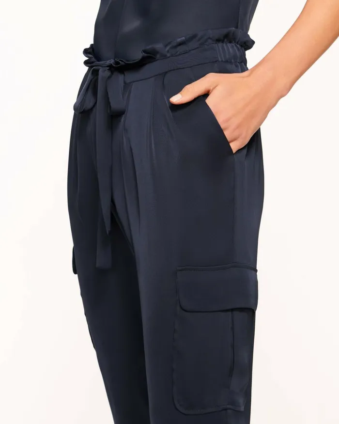 Women Satin Pocket Allyn Pant Navy Ramy Brook Pants Women Satin Pocket Allyn Pant Navy Ramy Brook Pants