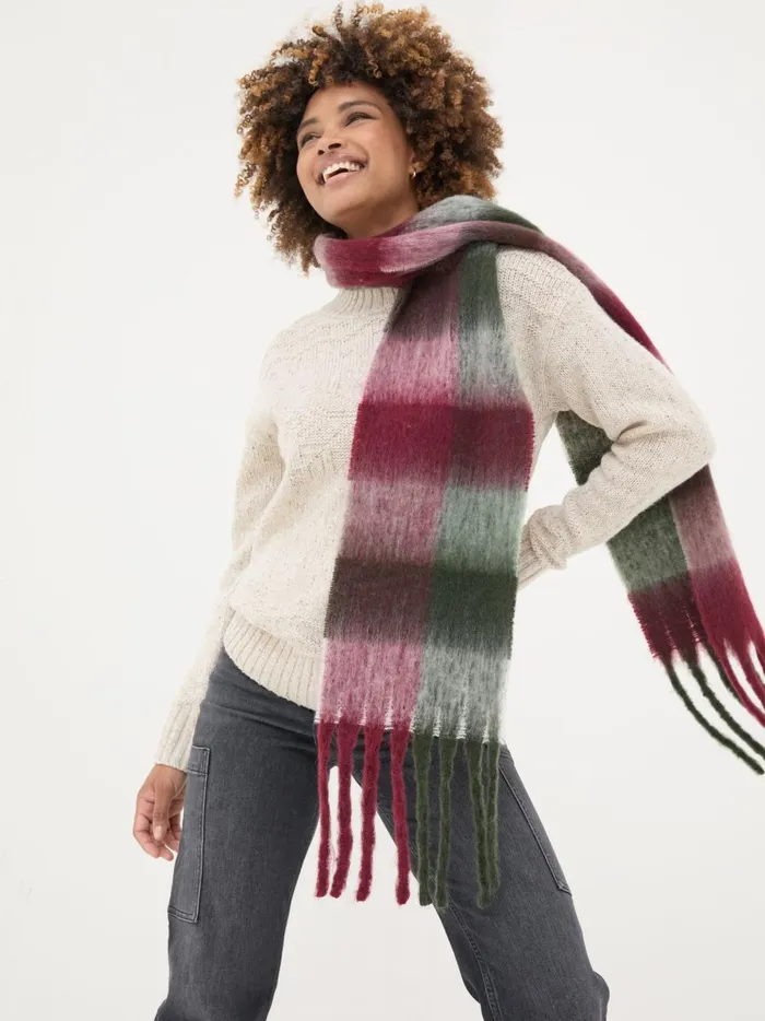 Women Scarves Fat Face Multi Tilly Scarf