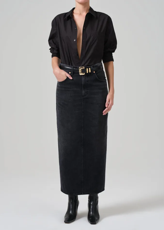 Women Shorts and Skirts Citizens Of Humanity Verona Column Skirt In Mezzanote
