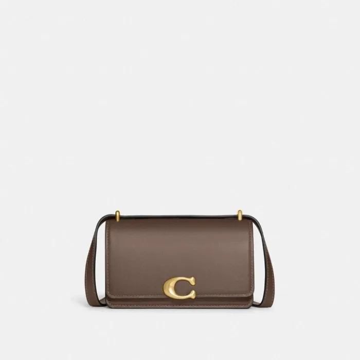 Women Shoulder Bags and Hobos Coach Bandit Crossbody Brassdark Stone