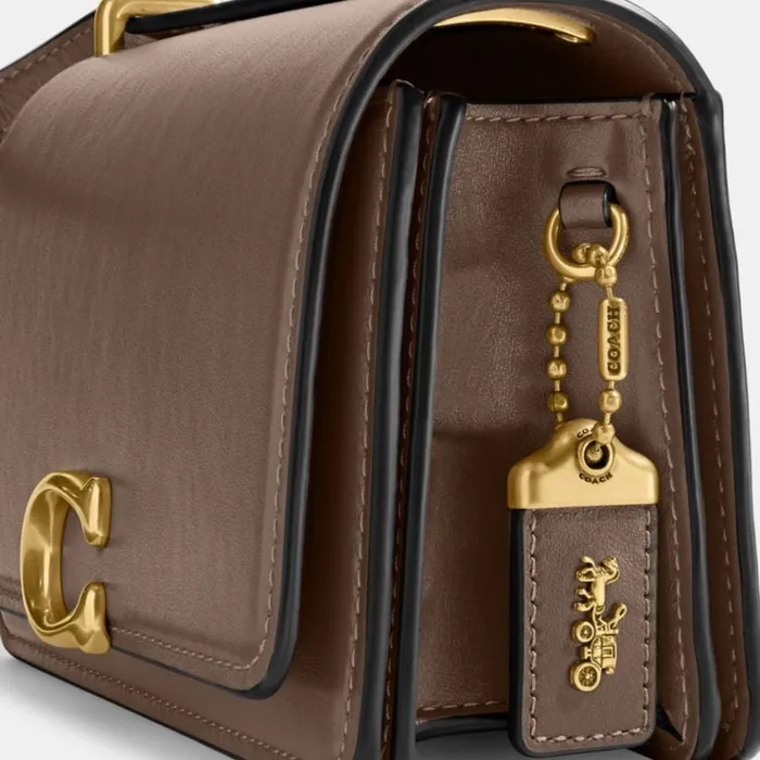 Women Shoulder Bags and Hobos Coach Bandit Crossbody Brassdark Stone