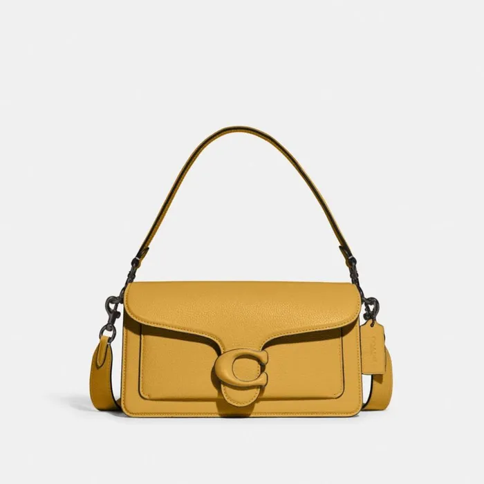 Women Shoulder Bags and Hobos Coach Tabby Shoulder Bag 26 Pewteryellow Gold