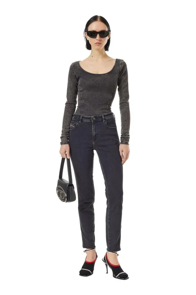 Women Skinny Jeans 2015 Babhila Z870g Blackdark Grey Diesel Skinny