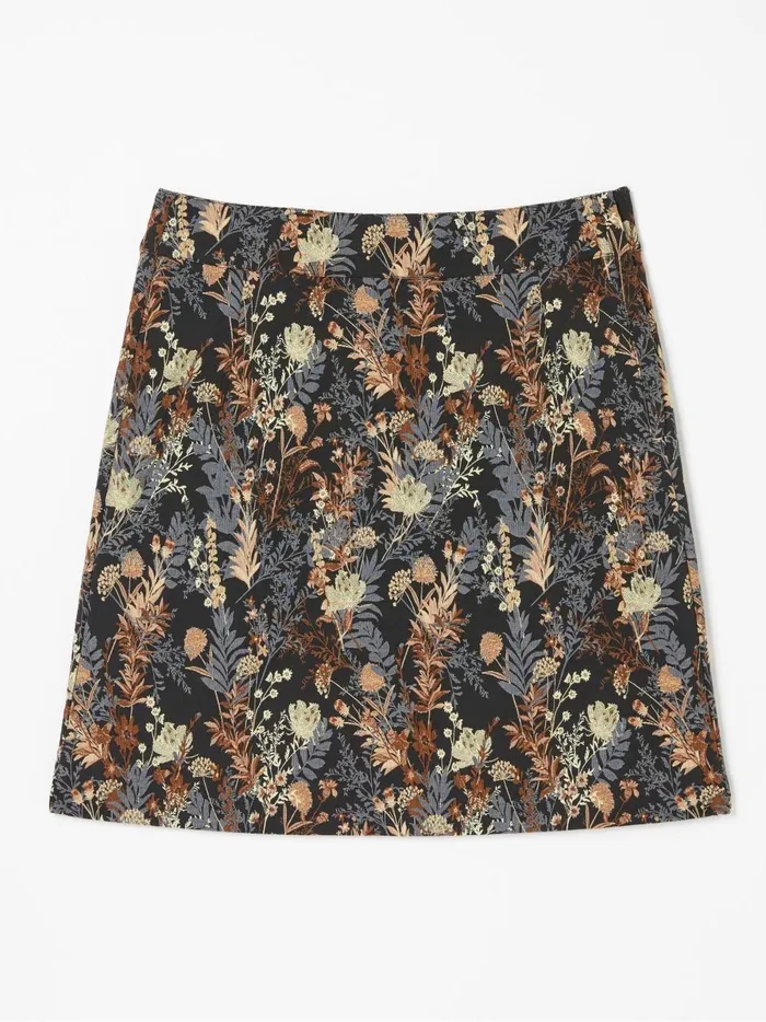 Women Skirts Fat Face Black Cally Jacquard Skirt