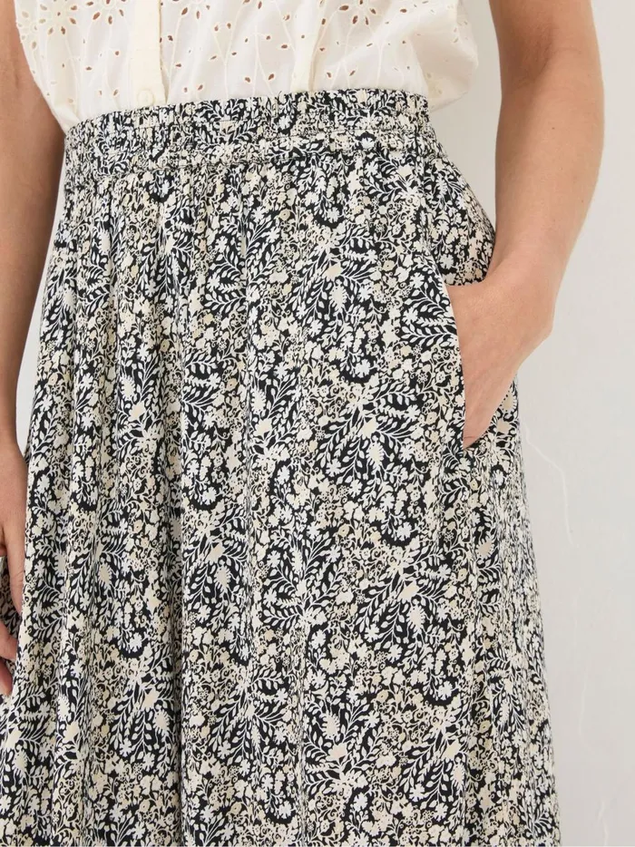 Women Skirts Fat Face Lissy Black Inlay Floral Maxi Skirt