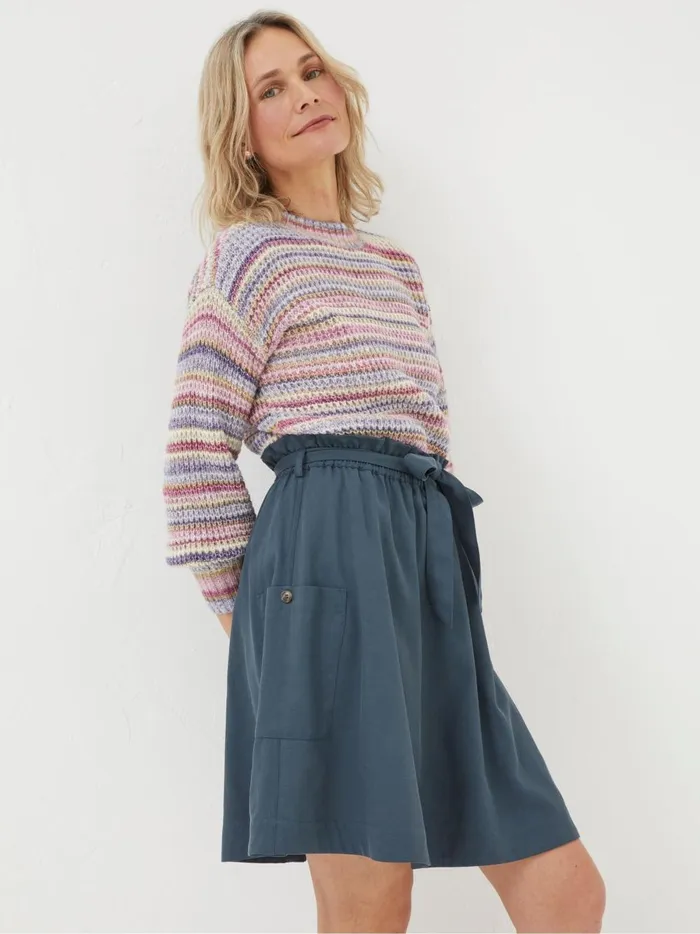 Women Skirts Fat Face Nicole Grey Utility Skirt