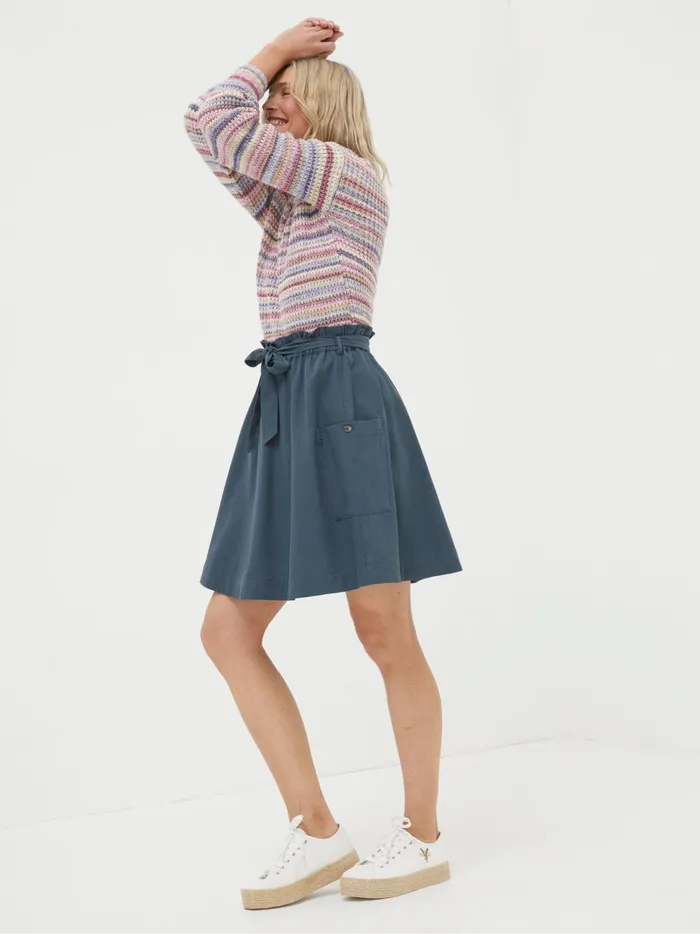 Women Skirts Fat Face Nicole Grey Utility Skirt