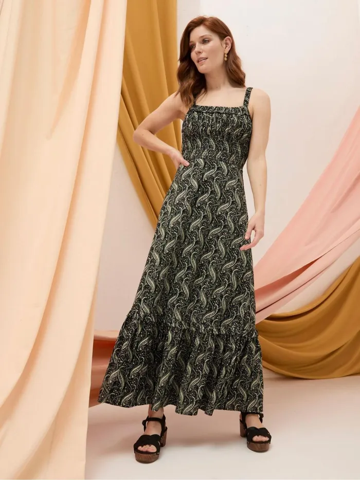 Women Skirts Fat Face Vita Black Paisley Maxi Skirt
