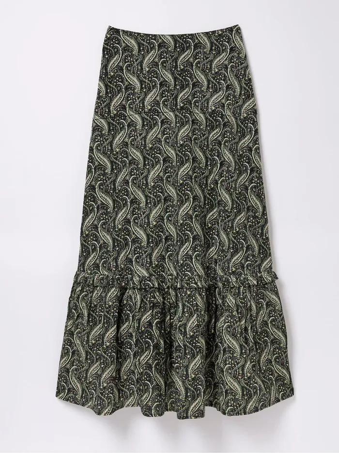 Women Skirts Fat Face Vita Black Paisley Maxi Skirt