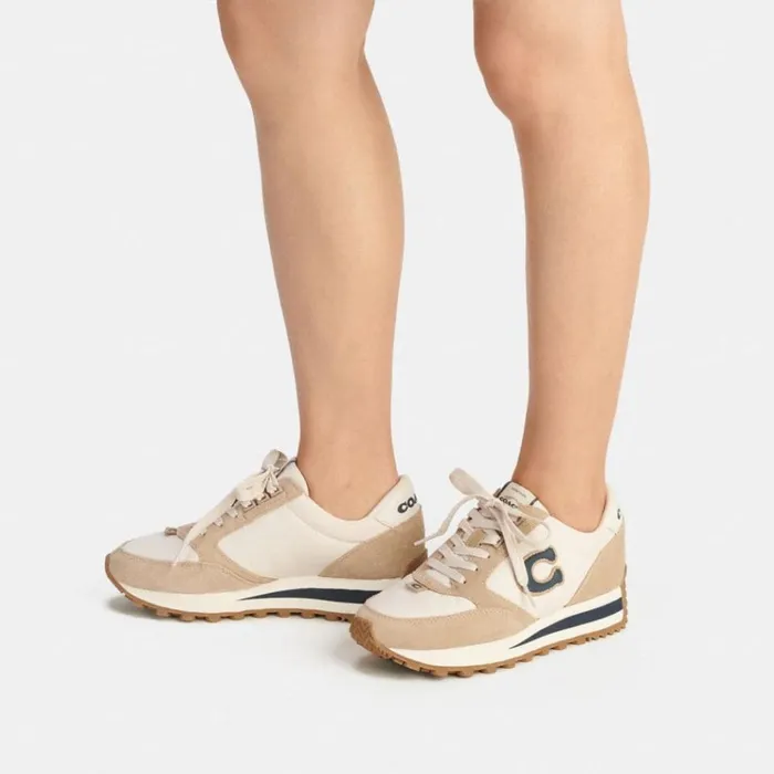 Women Sneakers Coach Runner Sneaker Chalkmidnight Navy