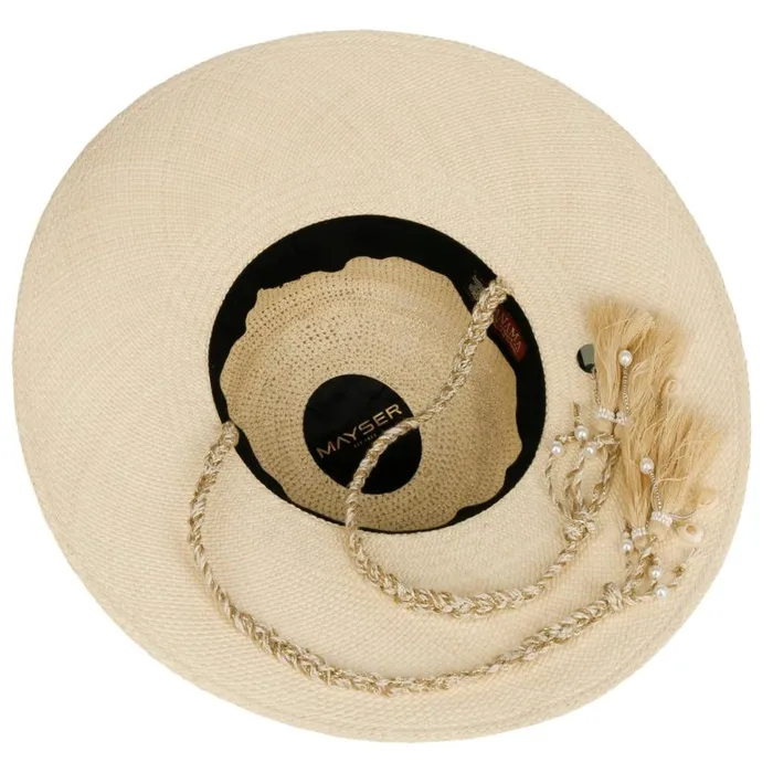Women Straw Hats Mayser Diana Panama Hat Nature Women Straw Hats Mayser Diana Panama Hat Nature