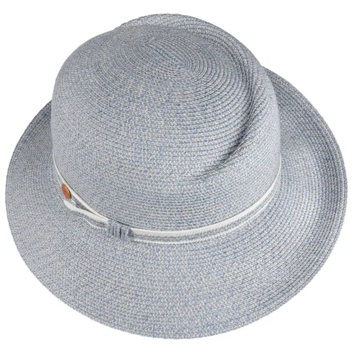 Women Straw Hats Mayser Jana Linen Hat With Hemp Blue Women Straw Hats Mayser Jana Linen Hat With Hemp Blue