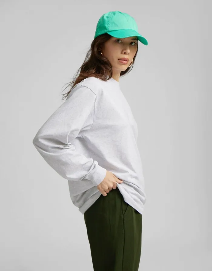 Women TShirts Colorful Standard Oversized Organic LS TShirt Deep Black