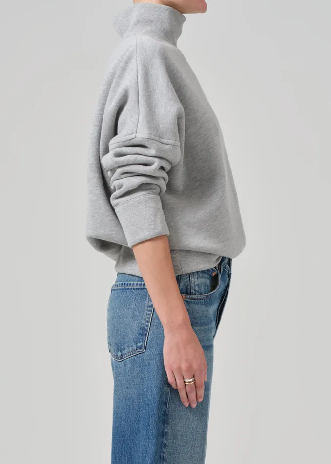 Women Tops Citizens Of Humanity Cara Turtleneck In Heather Grey