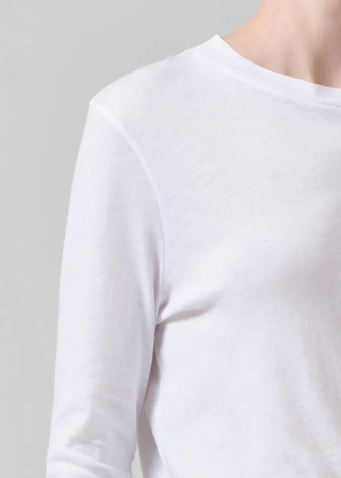 Women Tops Citizens Of Humanity Sabine Cropped Long Sleeve In White