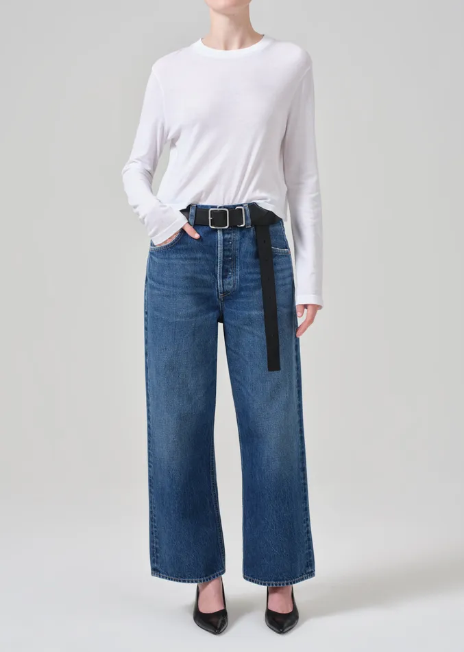 Women Tops Citizens Of Humanity Sabine Cropped Long Sleeve In White