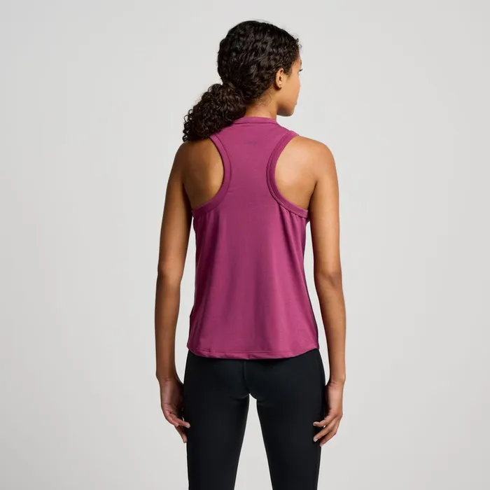 Women Triumph Tank Plum Saucony Tops