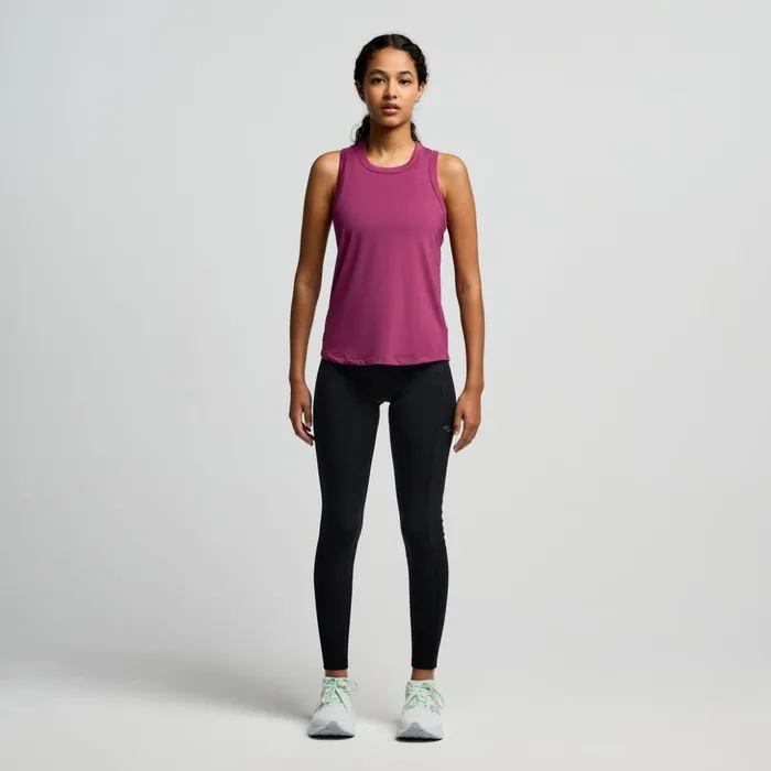 Women Triumph Tank Plum Saucony Tops