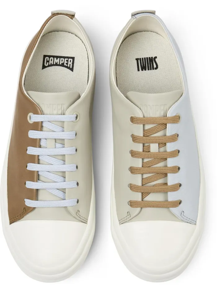 Women Twins Multicolor Leather Sneakers Camper Sneakers