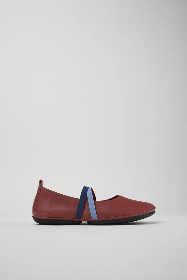 Women Twins Red Leather Ballerina Camper Ballerinas Women Twins Red Leather Ballerina Camper Ballerinas