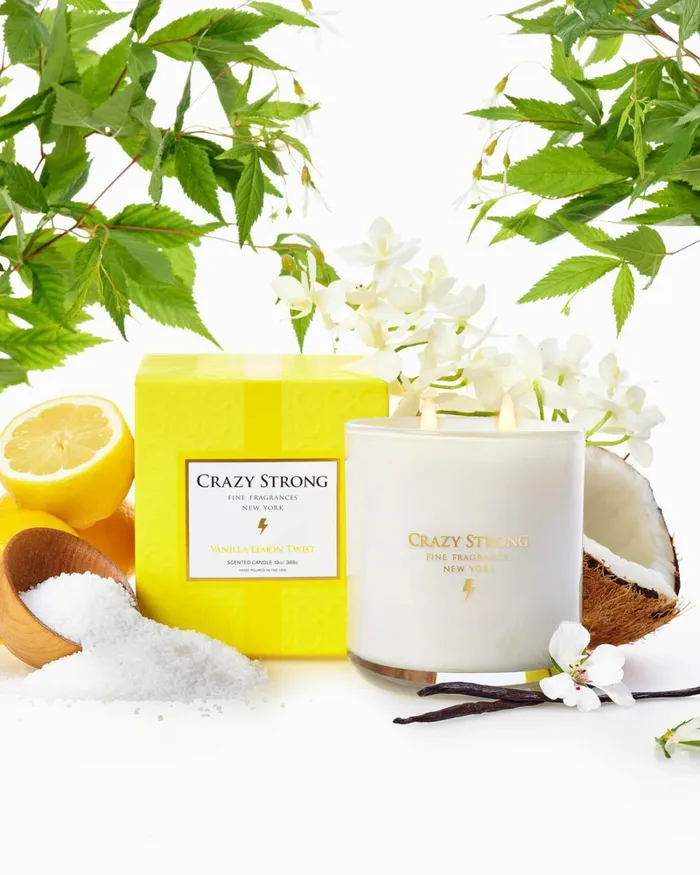 Women Vanilla Lemon Twist 2Wick Candle Vanilla Lemon Ramy Brook Candles