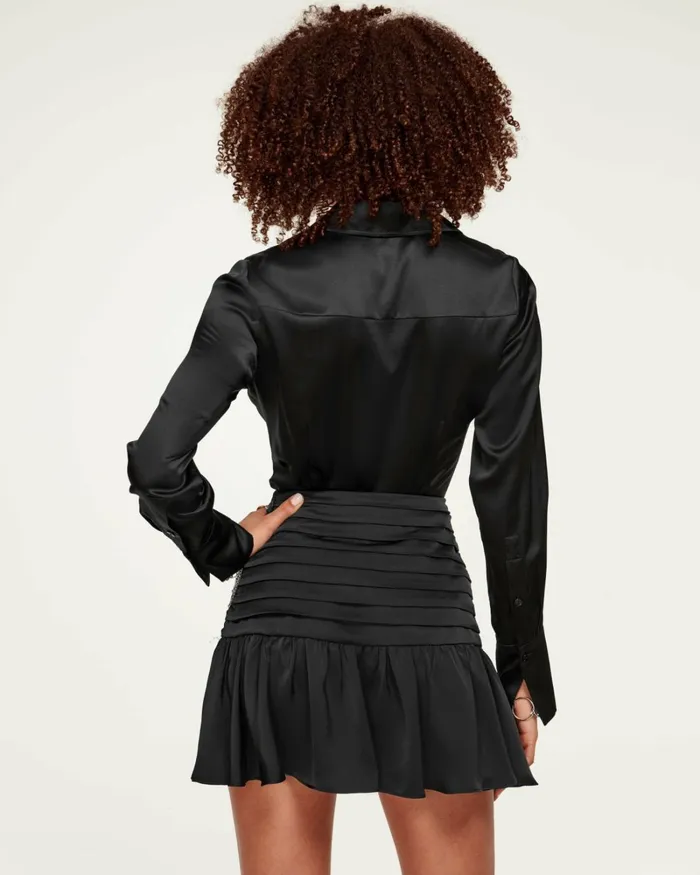Women Victoria Button Down Blouse Navy Ramy Brook Tops Women Victoria Button Down Blouse Navy Ramy Brook Tops