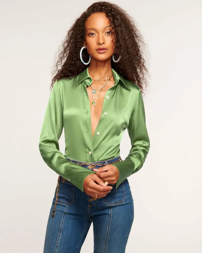 Women Victoria Button Down Blouse Navy Ramy Brook Tops Women Victoria Button Down Blouse Navy Ramy Brook Tops