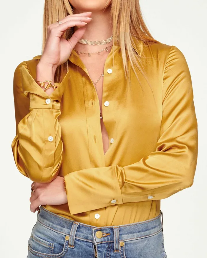Women Victoria Button Down Blouse Navy Ramy Brook Tops Women Victoria Button Down Blouse Navy Ramy Brook Tops