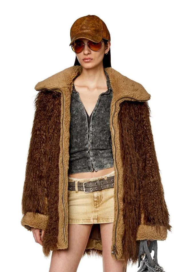 Women WBecca Brown Diesel Outerwear And Jackets Women WBecca Brown Diesel Outerwear And Jackets